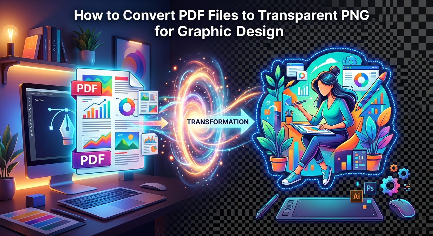 How to Convert PDF Files to Transparent PNG for Graphic Design