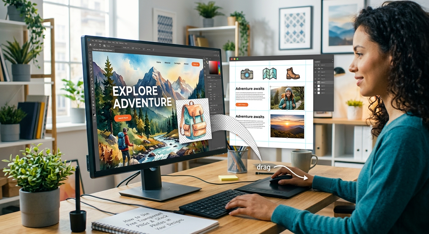 How to Use Free Transparent PNGs and Stock Photos in Your Designs