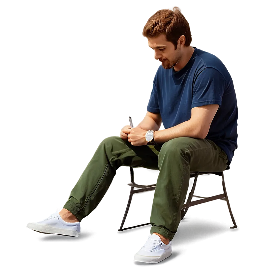 Man Sitting Png