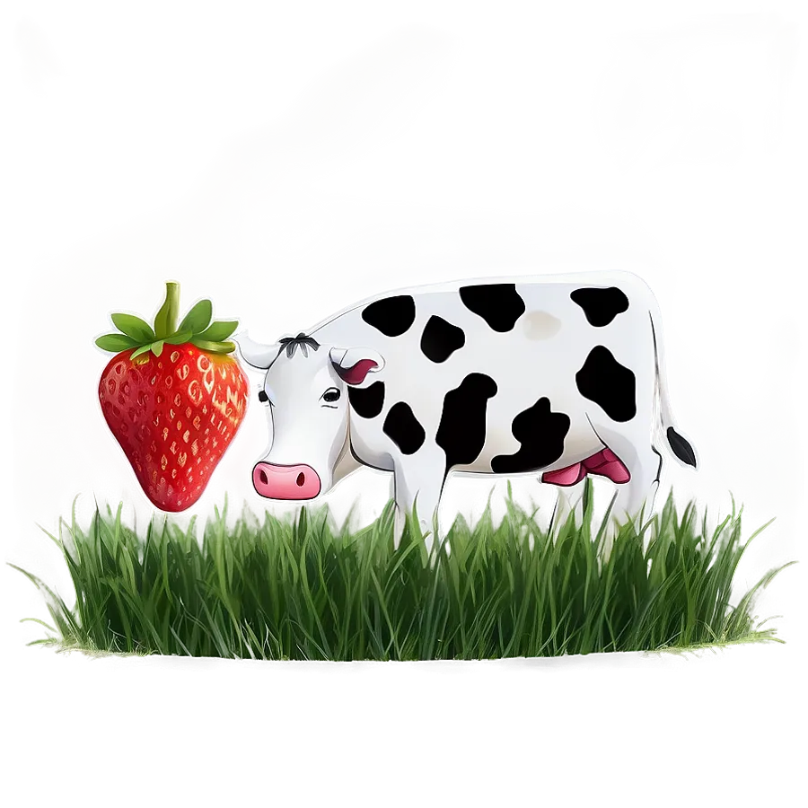 Strawberry Cow Png