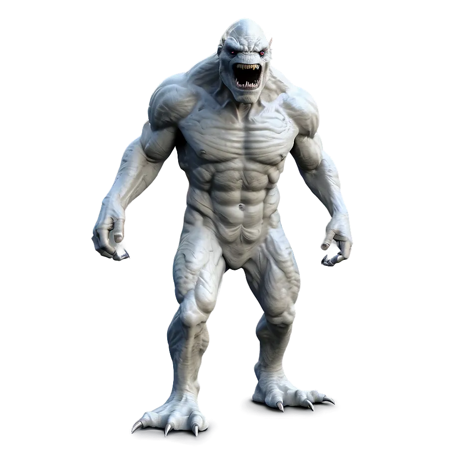 White Monster Png