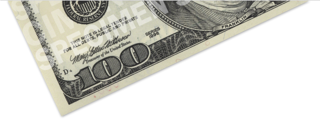 100 Dollar Bill Close Up