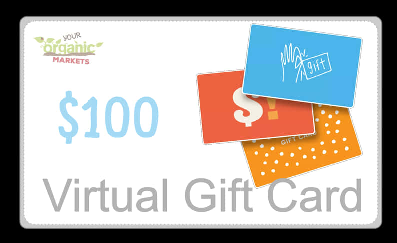 100 Dollar Virtual Gift Card Design