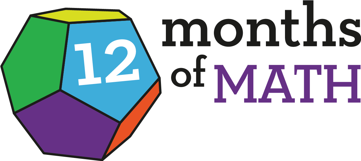 12 Monthsof Math Logo