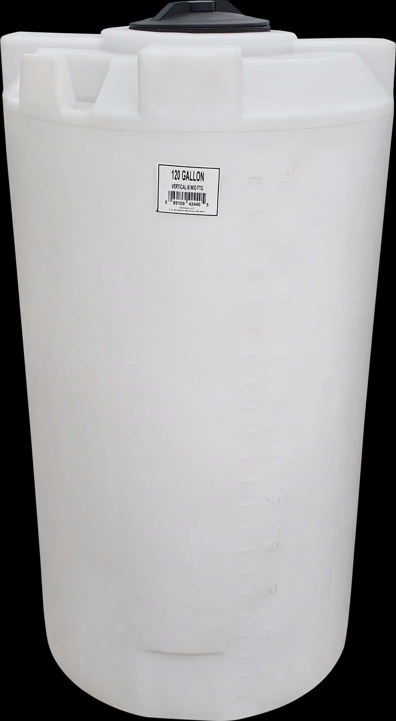 120 Gallon Vertical Water Storage Tank
