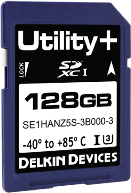 128 G B Delkin Utility S D X C Memory Card