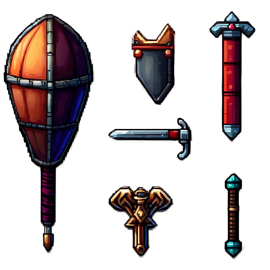 16 Bit Pixel Adventure Items Png 06252024