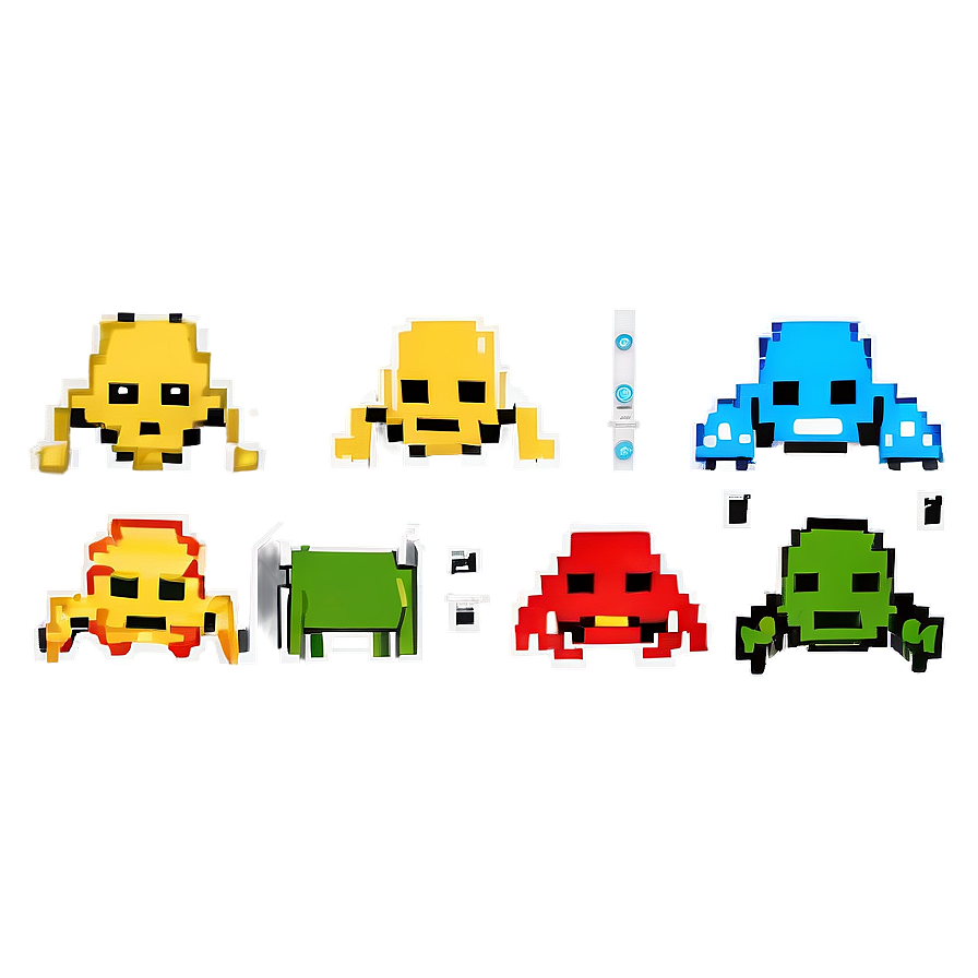 16 Bit Space Invaders Png Fvl