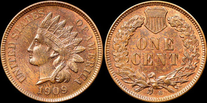 1909 S Indian Head Penny