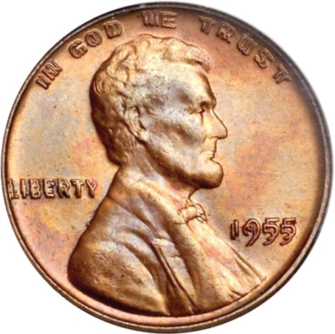 1955 Lincoln Wheat Penny