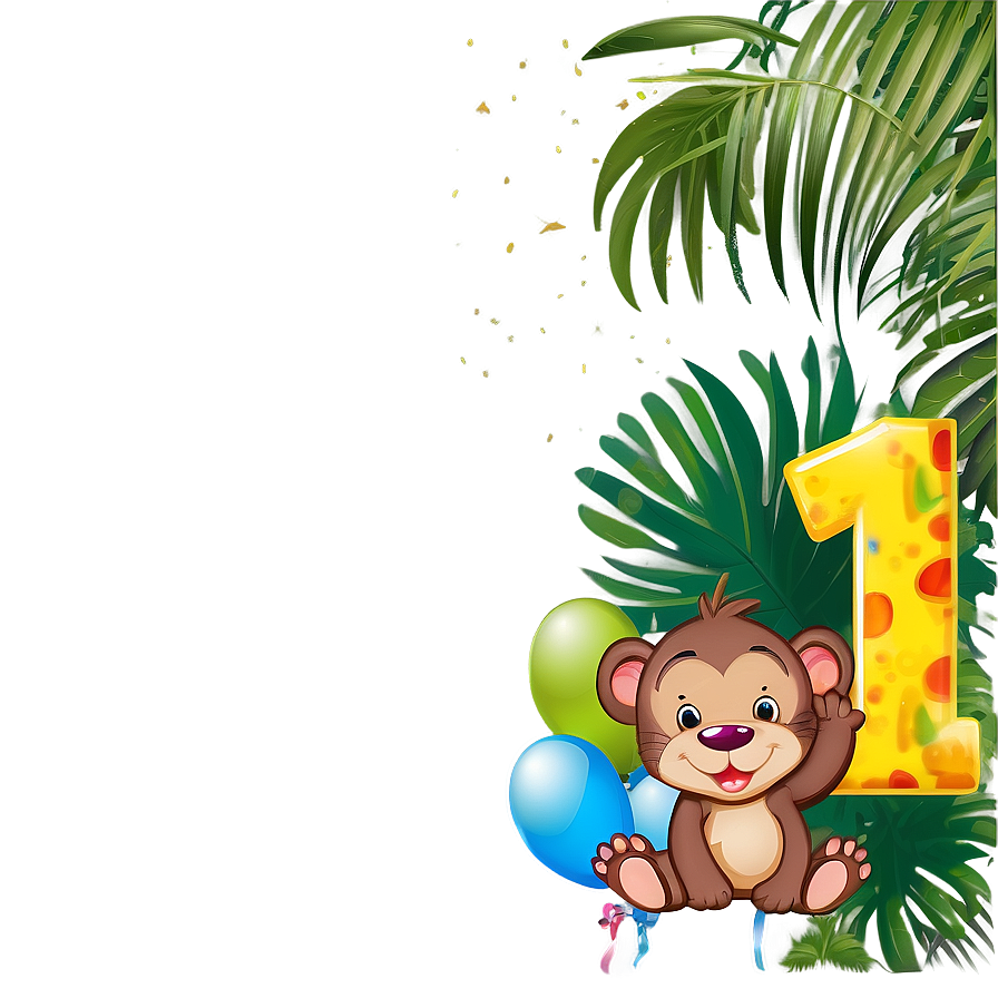 1st Birthday Jungle Theme Png 06202024