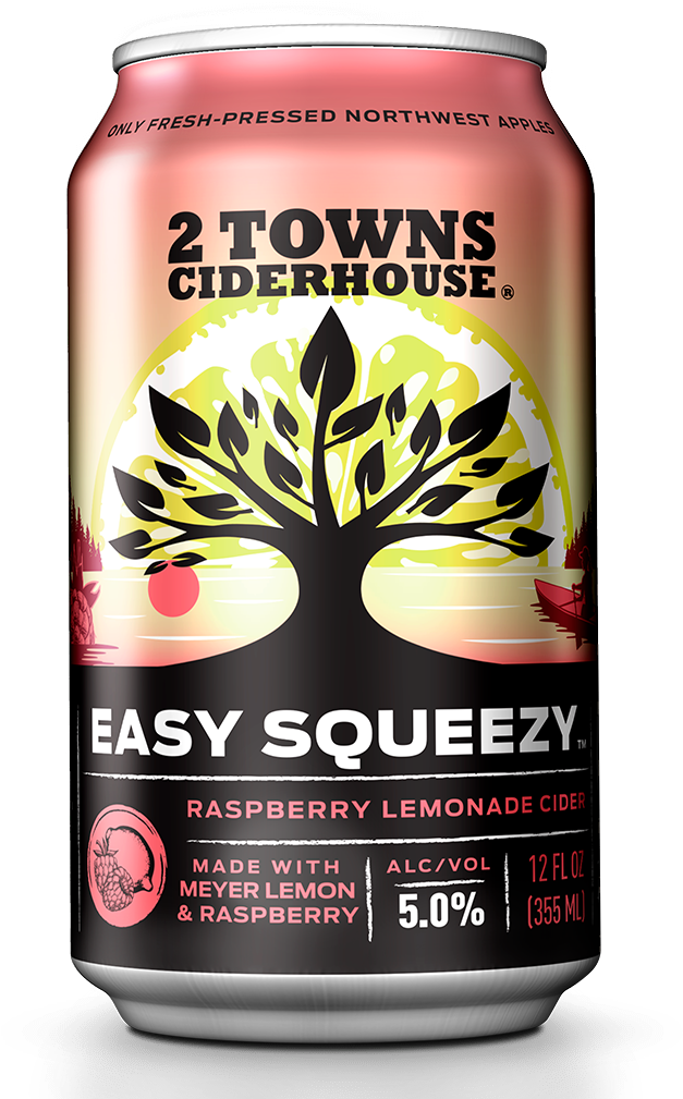 2 Towns Ciderhouse Easy Squeezy Can