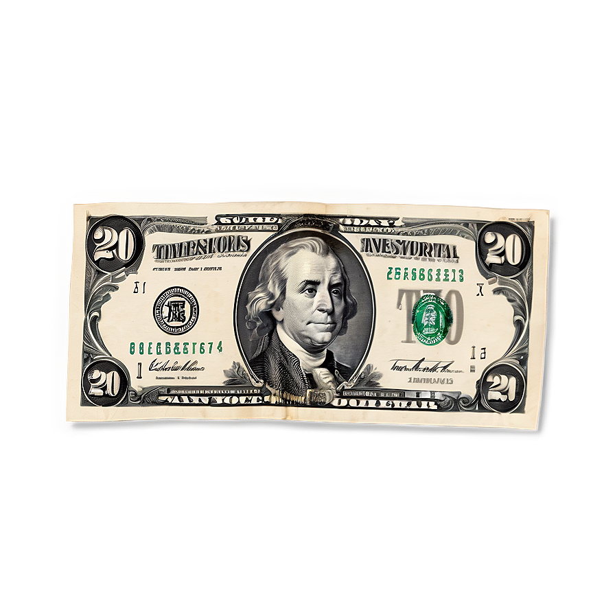 20 Dollar Bill Monetary Value Png 06132024