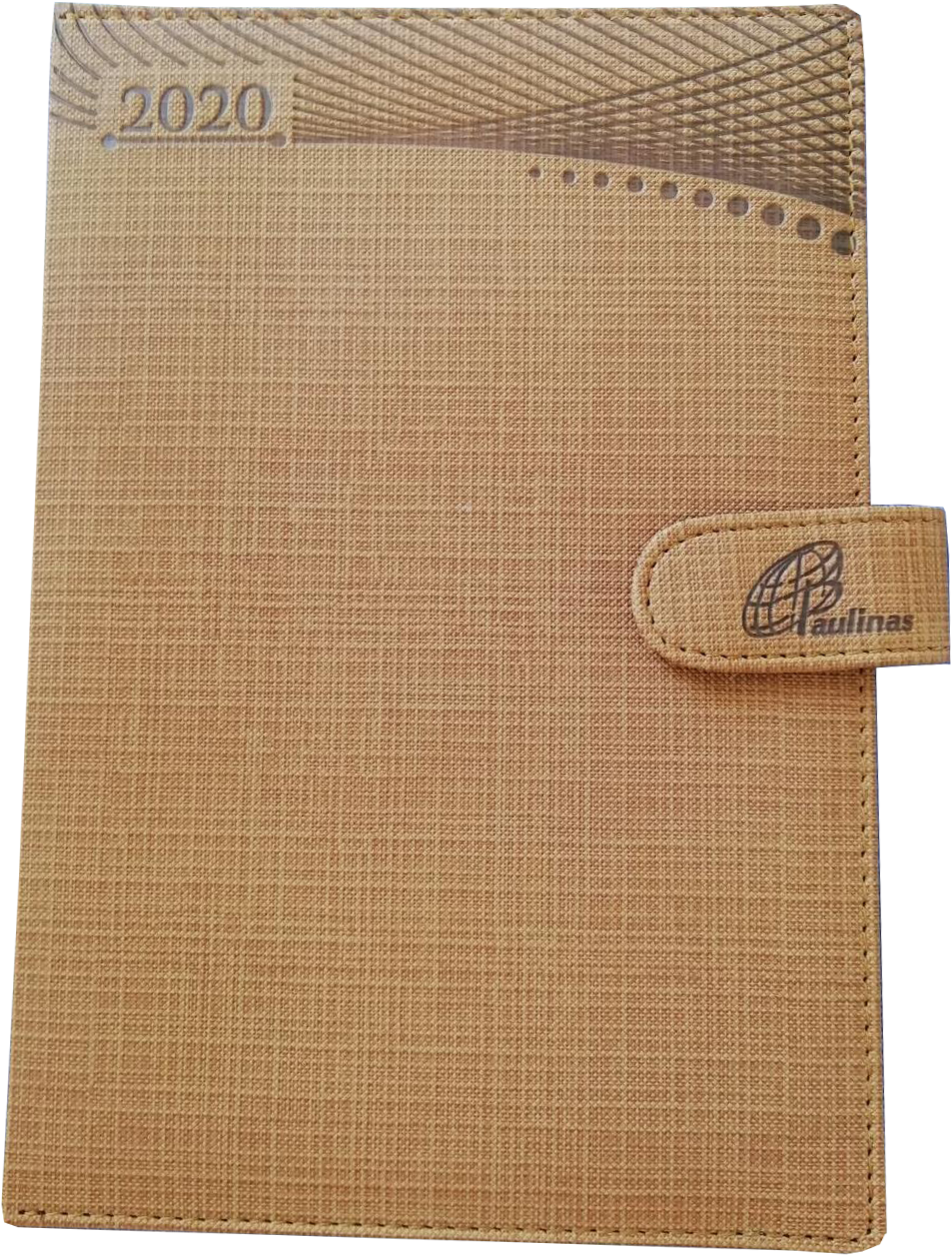 2020 Brown Fabric Agenda Cover