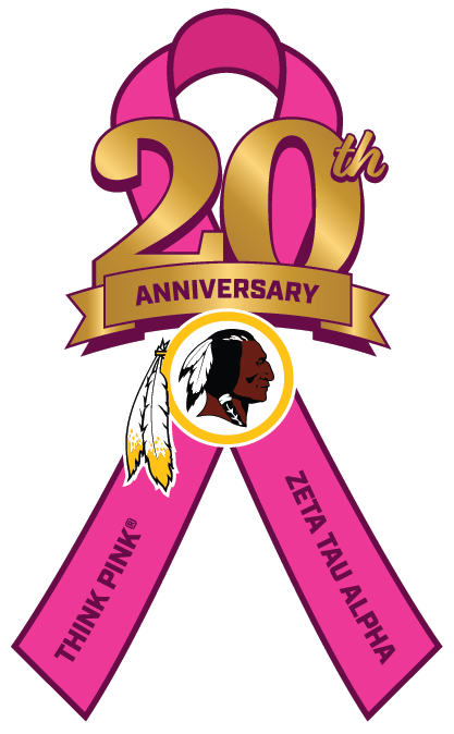 20th Anniversary Logowith Redskins Mascot