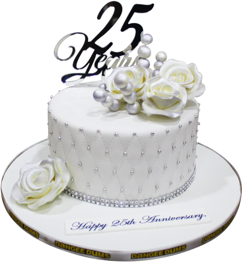 25th Anniversary Celebration Cake