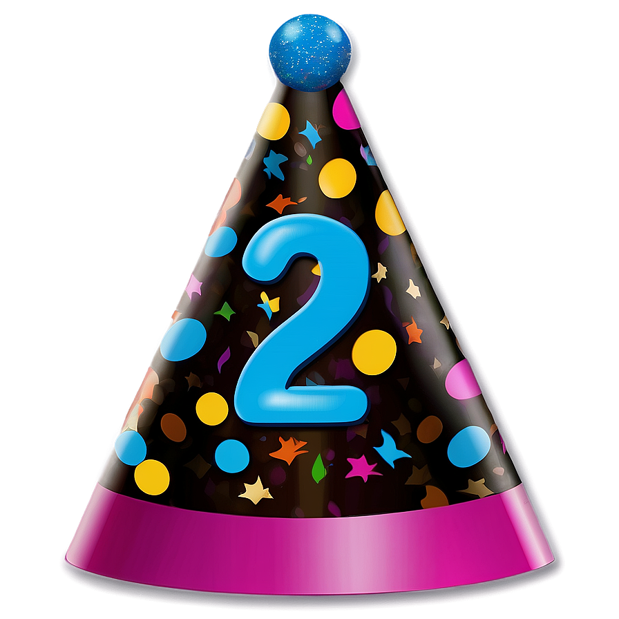 2nd Birthday Party Hat Png Thv89