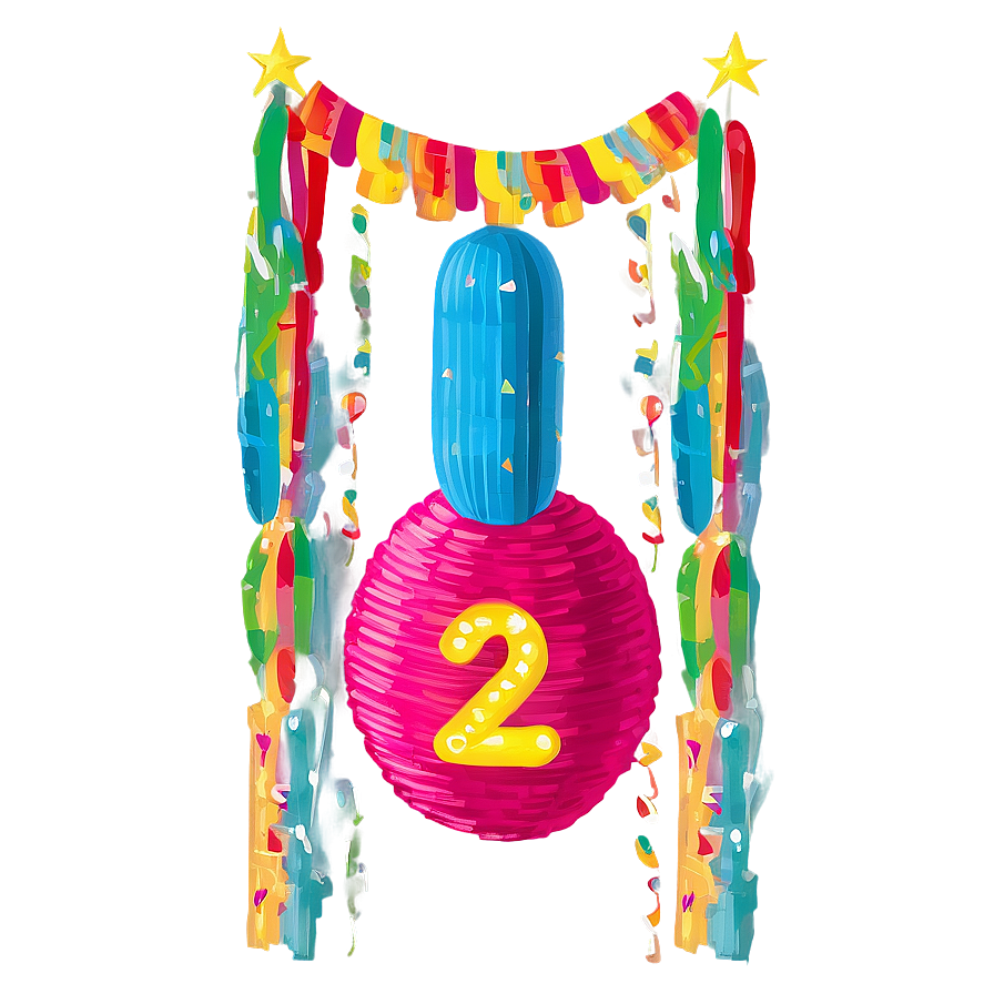 2nd Birthday Pinata Png 06262024