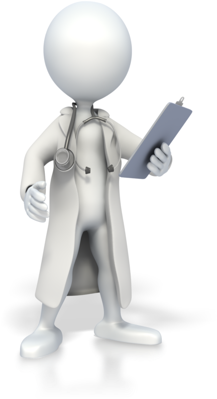 3 D Animated Doctorwith Clipboard