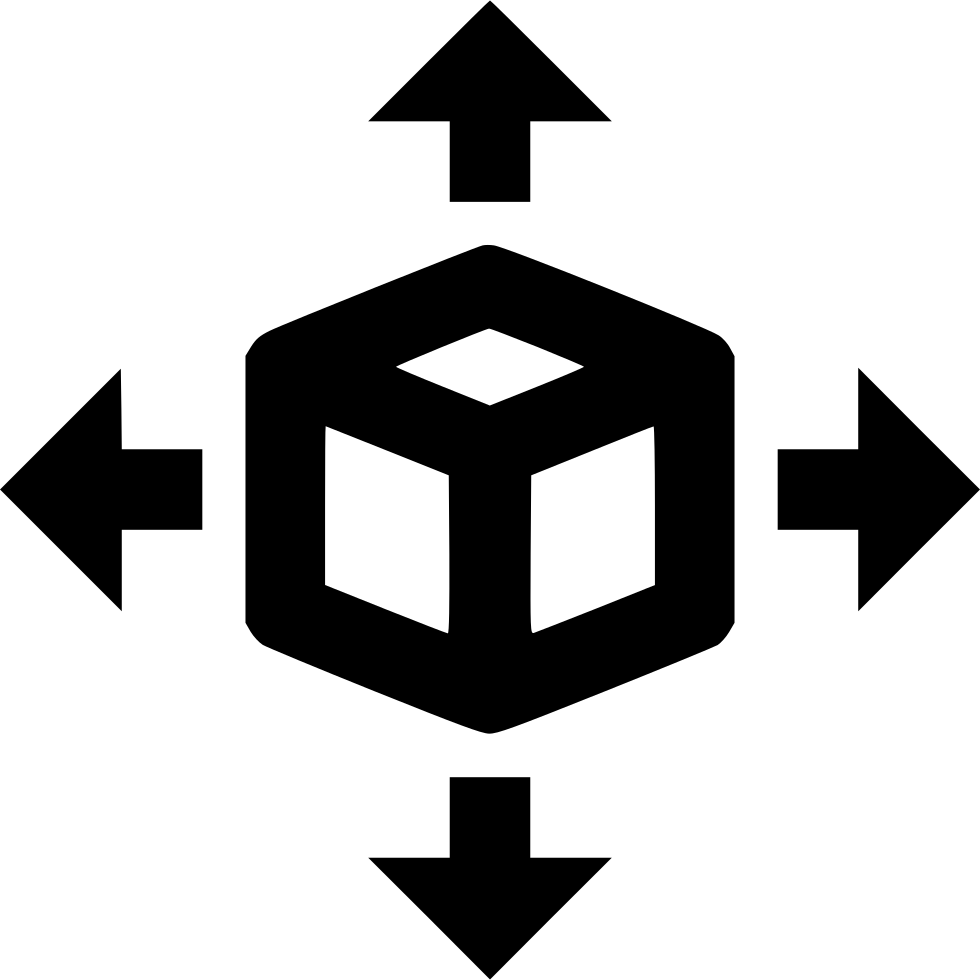 3 D Box Direction Arrows