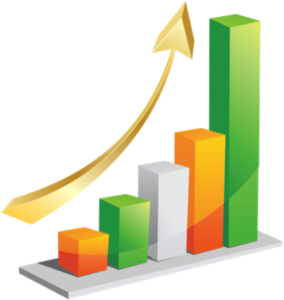 3 D Growth Chart Increase