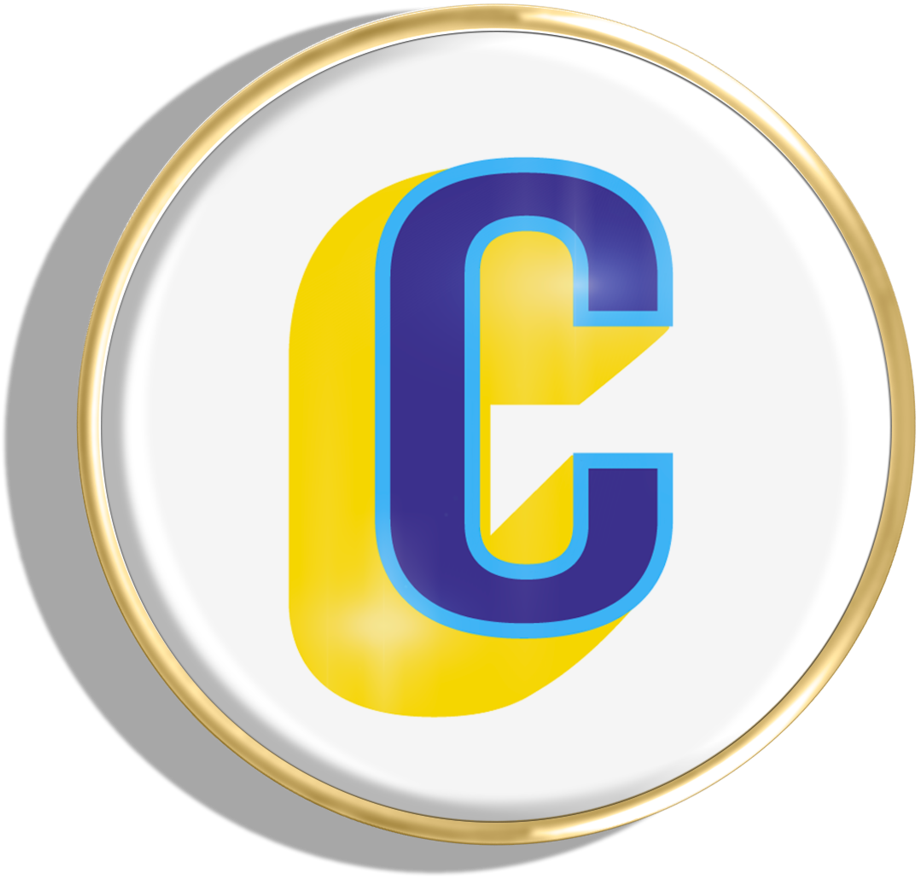 3 D Letter C Icon