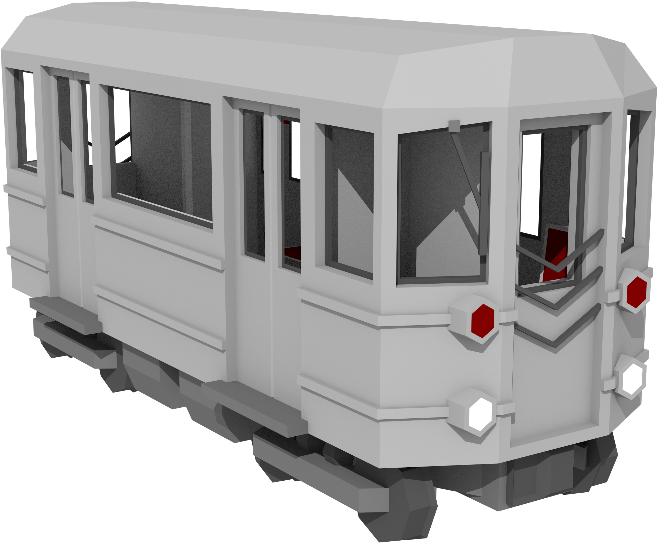 3 D Model Subway Train Carriage