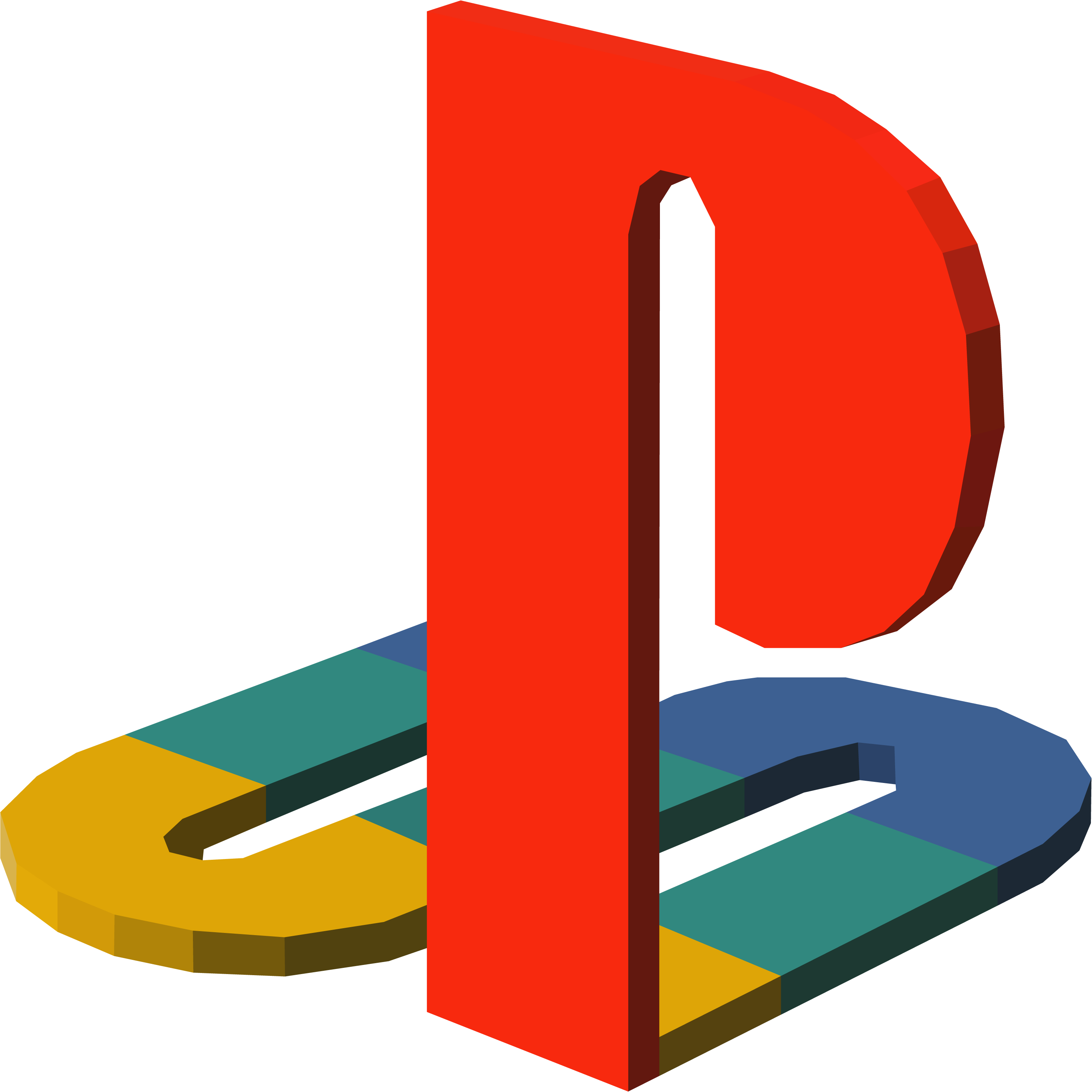 3 D Play Station Logo