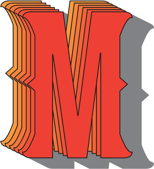 3 D Styled Letter M Illustration