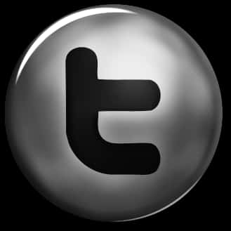 3 D Twitter Logo Button