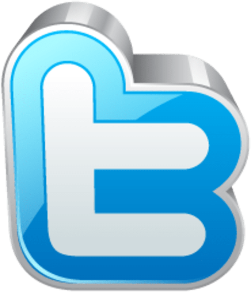 3 D Twitter Logo Icon