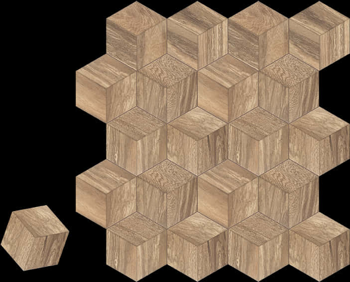 3 D Wood Floor Illusion