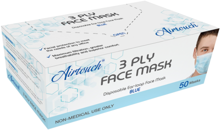 3 Ply Disposable Face Mask Box