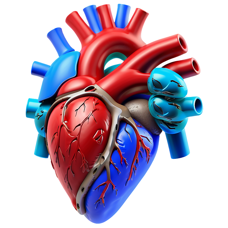 3d Anatomical Heart Model Png Vos