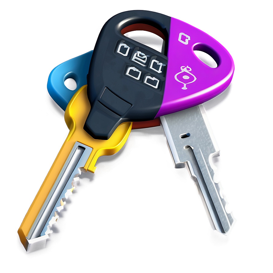 3d Car Keys Png 06122024