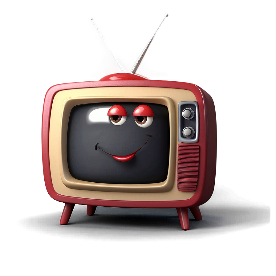 3d Cartoon Tv Model Png 06132024