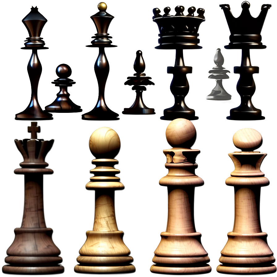 3d Chess Pieces Model Png 93