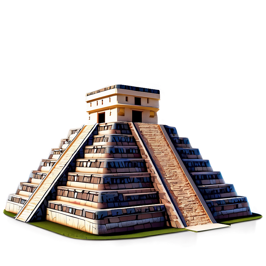 3d Chichen Itza Model Png 36