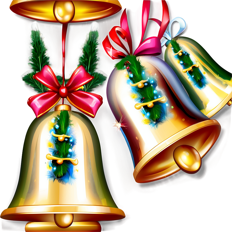 3d Christmas Bells Png 06122024