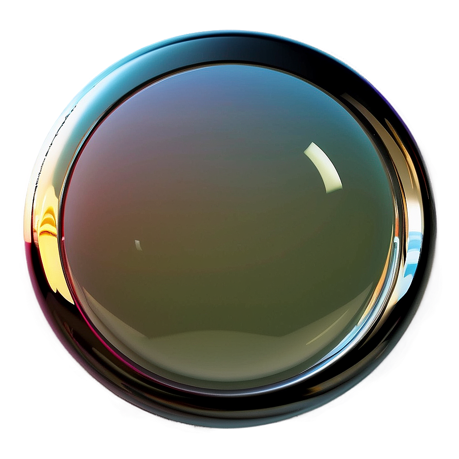 3d Circle With Reflection Png Asg49