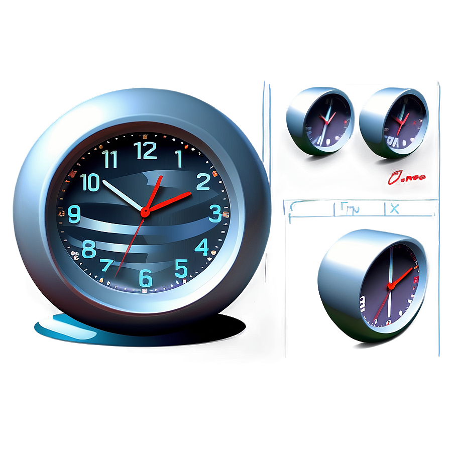 3d Clock Clipart Png 06262024