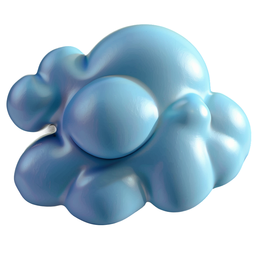 3d Cloud Emoji Png Pds73