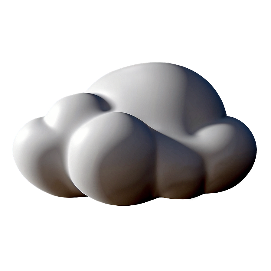 3d Cloud Emoji Png Tmm