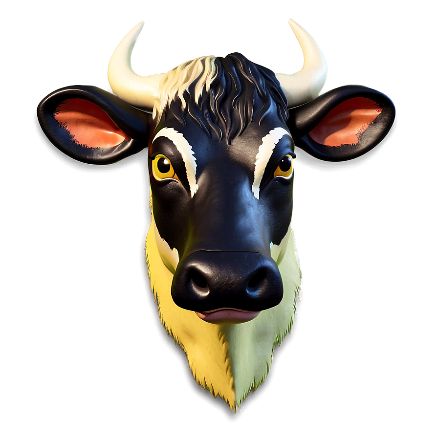 3d Cow Head Model Png Osr6