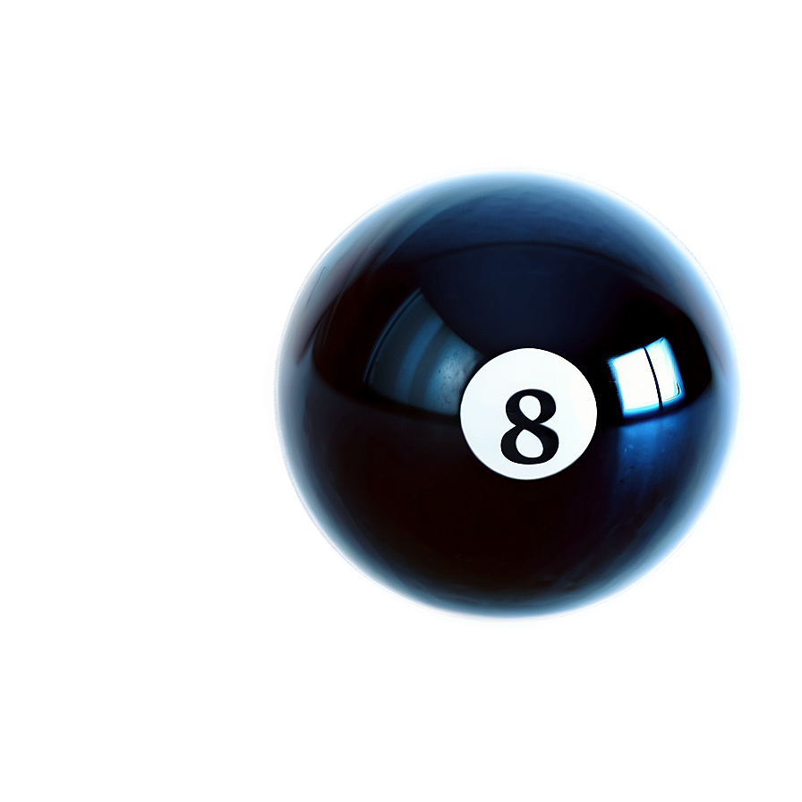 3d Eight Ball Render Png 46