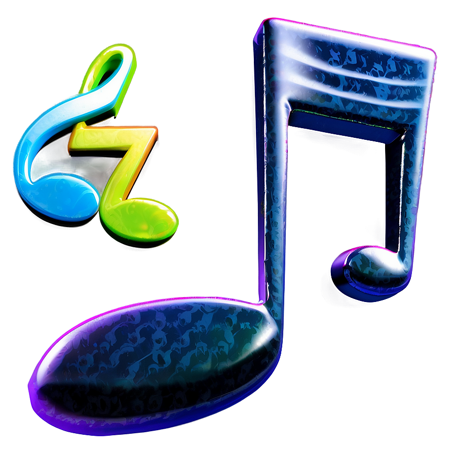 3d Eighth Note Image Png 06132024