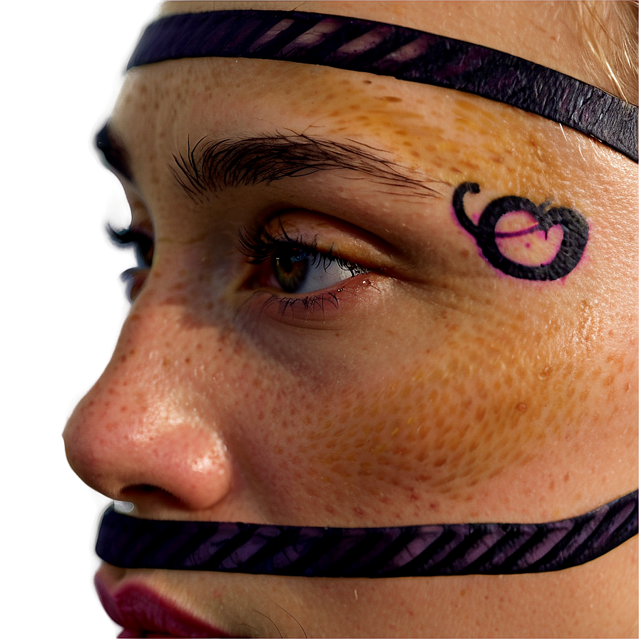 3d Face Tattoo Png Pia63