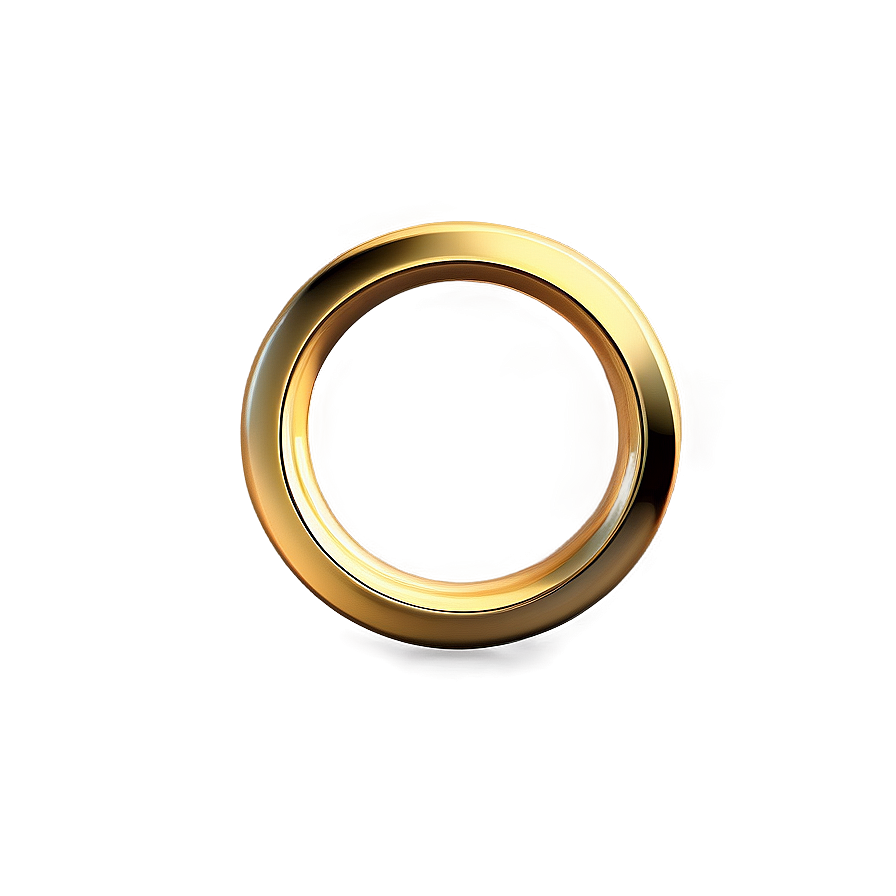 3d Gold Circle Frame Png 67