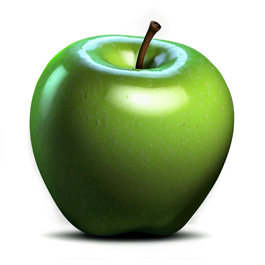 3d Green Apple Png Bvn