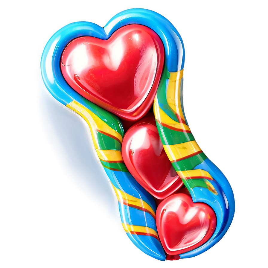 3d Heart Candy Png 05252024